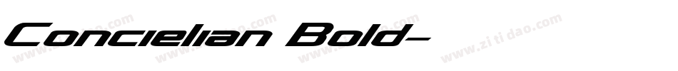 Concielian Bold字体转换
